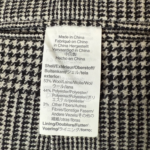 NWT J.Crew Factory Thompson Blazer Mens 42 Wool Houndstooth Suit Jacket AA559 - Picture 4 of 9